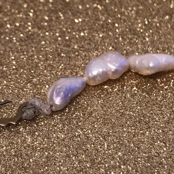 SOLDVintage Freshwater Pearl Strand w Hook Clasp - Picture 12 of 13